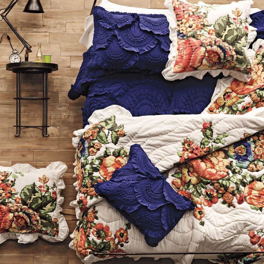RARE ANTHROPOLOGIE ESPERANZA + RIVULETS QUILT SET